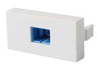 Modul Serat Optik SETO High Quantity 45x22.5mm SC/APC SC/UPC LC UPC PC Tipe Prancis Pelat Depan Putih untuk Kabel Jaringan