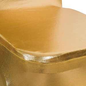 Funda Elástica Gruesa para Silla de Comedor, Color Dorado Metálico, Personalizable, Reutilizable, para Hoteles, Banquetes y Bodas - Product Image 3