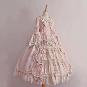 Vestido de Princesa Lolita de Anime para Mujer, Lindo Vestido con Lazo y Encaje, Vestidos de Gasa con Costuras, Faldas Amplias Combinables para Damas, Nuevo - Product Image 5