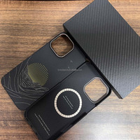 Casing serat aramid asli kualitas tinggi tekstur baru untuk casing ponsel kuning/merah/hitam warna campuran 16/pro/16pro max/16plus