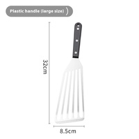 Spatule à poisson flexible en acier inoxydable poignée antidérapante tourneur à fente de cuisine retournement facile tournant la friture griller le lave-vaisselle