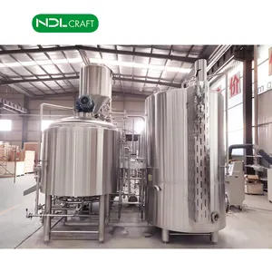 Khí làm nóng bằng hơi 2000L công nghiệp bia thiết bị sản xuất bia brew ấm đun nước