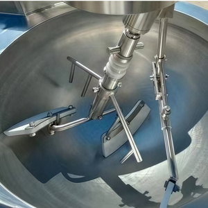 Commercial 100 300 500 Liter Double Layer Jam Cooking Mixer LPG Oil Steam Planetary Candy Catchup Jacketed Kettle With Agitator - Product Image 3