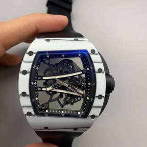 Reloj mecánico de alta gama 061, de cerámica blanca, automático, luminoso, resistente al agua, para hombre, estilo casual de negocios. - Product Image 1