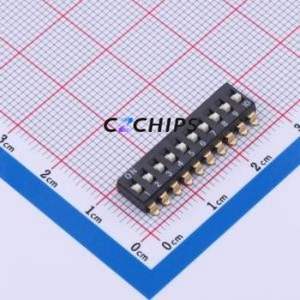 SC-10KP DIP Switch SMD-20P,6.1x26.9mm Switch ( Number of Switch Sections: 10 )( Lead Spacing: 2.54mm ) - Product Image 1