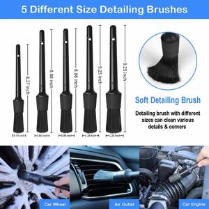Vente en gros usine, Offre Spéciale : Kit de 29 brosses de nettoyage pour detailing automobile, ensemble de brosses de nettoyage pour perceuse et outils de nettoyage de voiture - Product Image 2