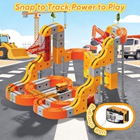 2026 Infinity Race Track Blocks Construction Vehicle Magic Cube Track Rail Toys 117PCS Magnetic Electric Train Set for Kids