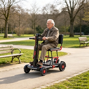 Nouveau scooter électrique pliable ultra-léger pour adultes handicapés, roues de 8 pouces, moteur 250 W, scooter électrique compact à 4 roues à vendre - Product Image 1