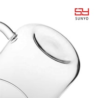 440ml fait à la main saint Transparent tasse à thé Borosilicate gobelet verre avec poignée pour thé café eau