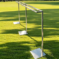 Statif Latar Belakang Adjustable Heavy Duty Baru dengan Double Crossbar untuk Dekorasi Pesta Pernikahan, Sistem Penyangga Latar Foto Booth