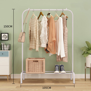 Rak & dudukan sepatu kain logam, batang gantung baja tahan karat portabel multifungsi untuk tampilan Showroom - Product Image 4