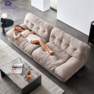 ชุดโซฟาหนังหรือกำมะหยี่ดีไซน์ทันสมัย Winforce Italian Luxury Cloud Set แบบปรับนอนได้ สำหรับห้องนั่งเล่น  สามารถปรับแต่งได้ - Product Image 3