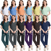 Uniformes médicaux unisexes pour l'hiver et l'été, confortables, pour infirmières, dentistes, vêtements de travail élastiques, salons de beauté, blouses médicales pour femmes