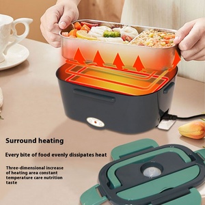 Boîte Repas Chauffante Électrique USB pour Maison et Voiture en Acier Inoxydable 304 avec Récipient Amovible - Product Image 4