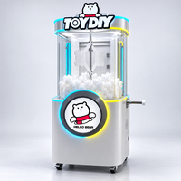Machine à rembourrer les poupées en peluche DIY avec lumière LED, cabinet transparent, équipement de fabrication de jouets interactifs personnalisé OEM ODM