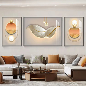 Horloge murale décorative minimaliste de <span class=keywords><strong>salon</strong></span> avec calendrier perpétuel de luxe moderne, peinture murale de fond de canapé, grand <span class=keywords><strong>tableau</strong></span> suspendu - Product Image 1