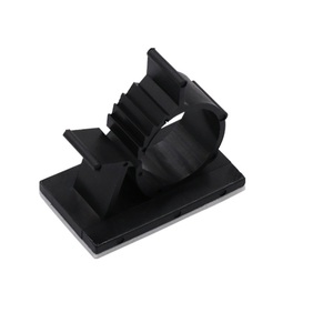 100 pièces/sac plastique Nylon fil câble cordon sangle reliure <span class=keywords><strong>fixation</strong></span> Clip pince gestion support organisateur avec <span class=keywords><strong>autocollant</strong></span> adhésif - Product Image 5