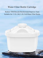 Vente en gros d'eau potable à domicile filtre pichet cartouche purificateur cruche pichet charbon actif cartouche remplaçable anglais Mumu