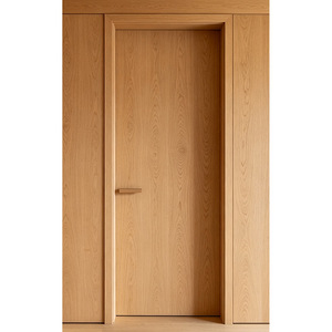 Puerta Interior Minimalista de Madera Sólida, Diseño de Panel Plano, Aislamiento Acústico, Apertura Manual, Superficie Acabada - Product Image 4