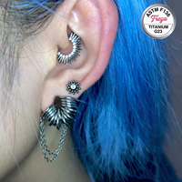 Freya ASTM F136 Titane CZ Anneau de nez, Anneau de septum, Clicker, Clou de nez, Boucles d'oreilles, Anneaux pour mamelons, lèvres, Daith, Hélix - Bijoux de piercing corporel
