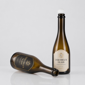 Venta al por mayor de fábrica: Botellas de vidrio esmerilado grueso de 375ml, 500ml, 750ml para vino y espumoso con tapa de corcho y logotipo personalizado OEM - Product Image 2