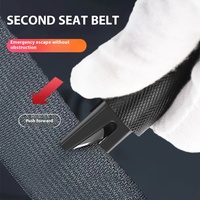 Alat pengaman mobil Mini, dua dalam satu palu keamanan mobil sabuk pemotong indah multi-fungsi alat DIY kelas industri alat pemecah jendela