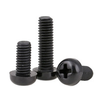 Vis isolante en plastique Nylon blanc/noir, 5 pièces, M2 m2.5 m3 m4 m5 m6, vis à tête cylindrique rondes encastrées