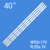 Bande de rétroéclairage LED pour téléviseur 40 pouces 9LED 810mm A-HWCQ40D675 Barre lumineuse LED 4 pièces/ensemble