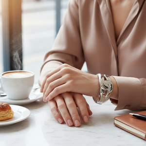 Braccialetti di moda a cerniera placcati in oro elegante Design braccialetto per le donne - Product Image 4