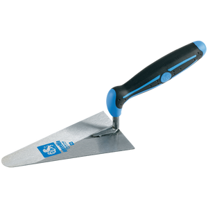 Paleta de esquina redonda TEKNA AUSONIA de 12 cm, hoja de acero inoxidable con plástico, madera, goma, bricolaje, grados industriales - Product Image 1