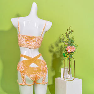 Haut de Sport en velours fluo Orange pour femmes, haut exotique <span class=keywords><strong>classique</strong></span>, vêtements de Sport pour dames, pantalon de Fitness taille basse, vêtements d'entraînement et de <span class=keywords><strong>danse</strong></span>, nouvelle collection - Product Image 3