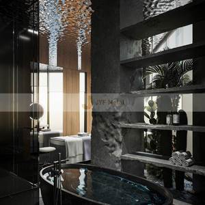 LL369 304 Water Ripple Stainless Steel Decorative <b>Sheet</b> <b>Mirror</b> Stamped Design Metal <b>Sheet</b> Ceiling Wall Panel Decor Metal Plate - Product Image 3