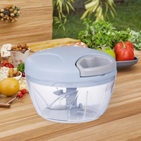 Trancheuse à légumes manuelle de petite taille hachoir à oignons multifonctionnel compact outil à main de cuisine à l'ail