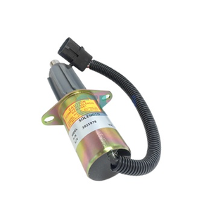 Запчасти для экскаваторов: Соленоид остановки подачи топлива <span class=keywords><strong>3921978</strong></span>, 24 В, совместимый с двигателями Cummins 6CT 6CTA - Product Image 1