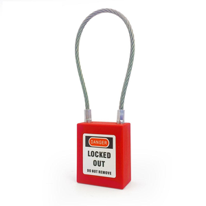 FEIHUAN Fábrica Cable de acero inoxidable Grillete <span class=keywords><strong>Loto</strong></span> Candado Bloqueo DE SEGURIDAD Etiquetado Seguridad OSHA Cerradura Fabricante OEM - Product Image 2