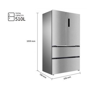 523L Professional Factory Energy Saving Smart <b>Fridge</b> Adjustable Frost Feet Refrigerator French Door <b>Fridge</b> Refrigerator French D - Product Image 4