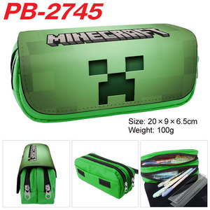 Estuche para lápices <span class=keywords><strong>Minecraft</strong></span> de 20x9x6,5 cm con impresión digital, cierre de cremallera, tela, para uso escolar y de oficina, diseño novedoso - Product Image 2