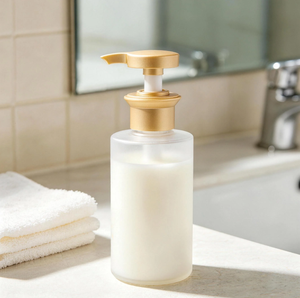 Pompe à lotion en plastique 33/410 4ml, pompe distributrice dorée pour lotion cosmétique, shampoing, gel douche, savon pour les mains, pompe de remplacement pour flacon - Product Image 3