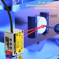 Capteur de positionnement par laser, interrupteur photoélectrique haute précision, RS485, analogique, réflexion diffuse, NPN