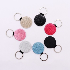 Llavero de Cuero PU para Regalo, con Logotipo Personalizado, Llavero de Cuero de Alta Calidad, Forma de Corazón/Rectángulo/Redondo, Moderno - Product Image 5