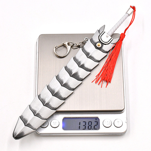 Offre Spéciale 22cm métal alliage tripes Berserk <span class=keywords><strong>épée</strong></span> porte-clés Pop-up Anime Dragonslayer Mini Katana pour Cosplay Collection - Product Image 5