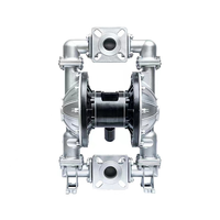Pompe à diaphragme, utilisée comme source d'énergie pneumatique pour le transport des eaux usées, capable de gérer les particules.