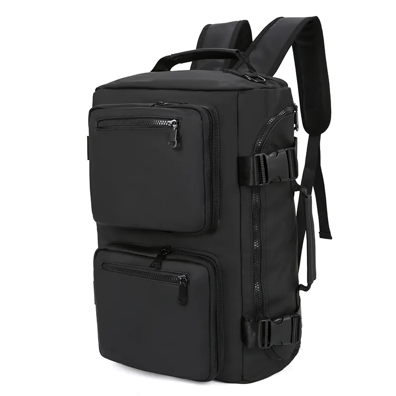 Trending Mens Travel Outdoor Weekender Duffle Luggage Bag Leather shoulder bag Fashion Business Handbag casual 3 in 1 Backpack