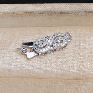 Componentes de Joyería Retro de Plata S925 para DIY, Hebillas en Forma de Corazón con 4-6 Puntas de Cola de Pescado 5752, Conector para Pulsera y Collar de Perlas - Product Image 4