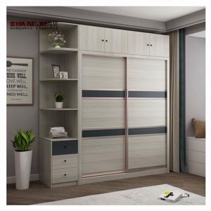 Factory Directly Fitted Bedroom Wardrobes Great Price Mdf Wardrobe With 2 Drawer - Product Image 2