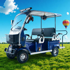 FULIKE Scooter Eléctrico de Litio de 4 Plazas con <span class=keywords><strong>Amortiguador</strong></span> Delantero Hidráulico, <span class=keywords><strong>Cuatriciclo</strong></span> Eléctrico de 4 Ruedas y 600W para Carga o Familia - Product Image 6