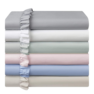 4 Mảnh mềm không gây dị ứng sang trọng 100% cotton 15 "túi sâu Khăn trải giường thiết lập với được trang bị tấm gối - Product Image 6