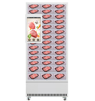 Distributeur automatique intelligent Vendlife, en acier métallique de luxe, avec écran tactile, pour la vente de viande fraîche et de produits alimentaires, avec paiement par carte de crédit et code QR.