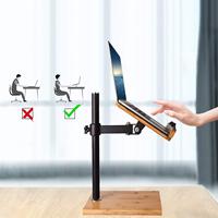 Combohome support de livre de grande taille réglable en hauteur support de livre en bois de bambou support de livre de cuisine pour la lecture main libre