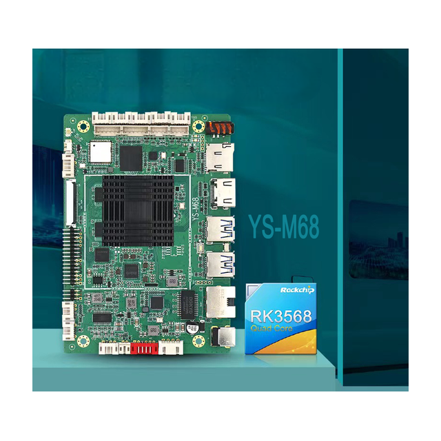 YS-M68 Industrial Control Motherboard Android RK3568 All-in-One Advertising Machine with 4+32G LCD Boards & Accessories